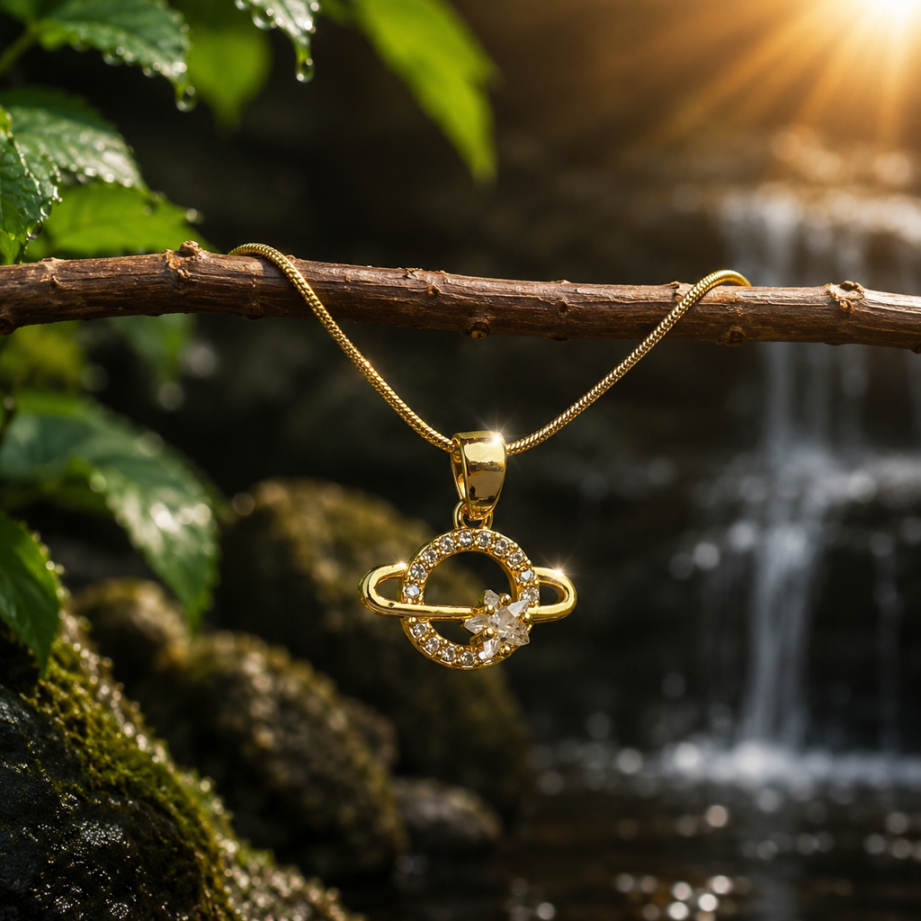 Palermo Jewels Celestial Orbit Pendant Necklace for Women