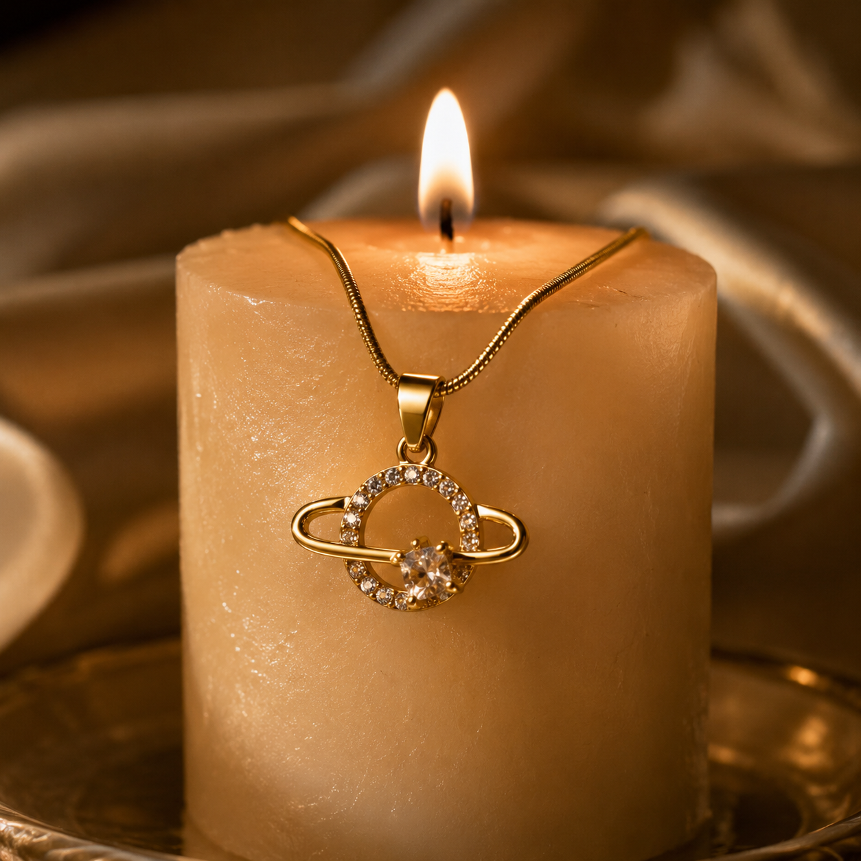 Palermo Jewels Celestial Orbit Pendant Necklace for Women