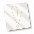 Gold Plated Halo Necklace for Women | Elegant Waterproof & Anti-Tarnish Necklace for Girls & Women | Stylish Everyday Jewellery & Perfect Gift for Her