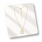 Gold Plated Halo Necklace for Women | Elegant Waterproof & Anti-Tarnish Necklace for Girls & Women | Stylish Everyday Jewellery & Perfect Gift for Her