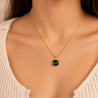 Palermo Jewels  Gold Plated Moon Stone Pendant Necklace for Women & Girls