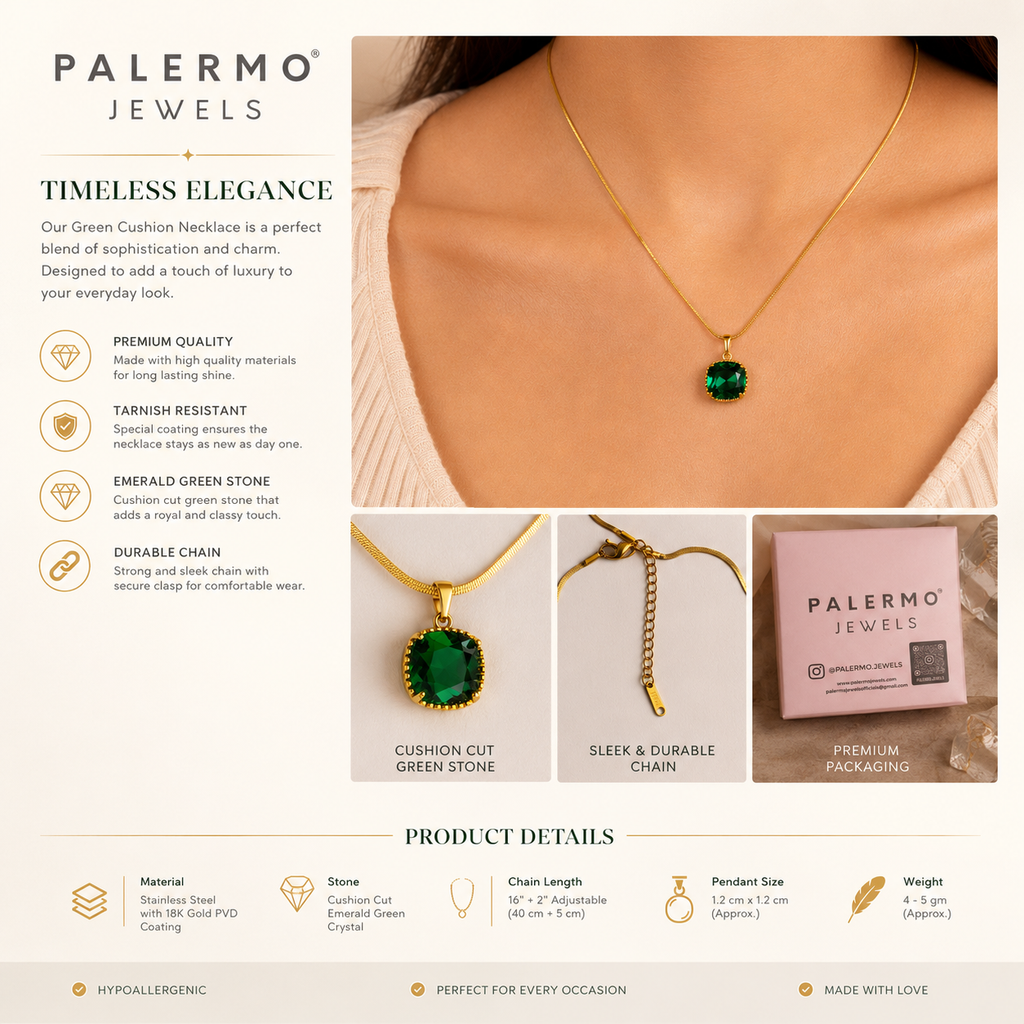 Palermo Jewels  Gold Plated Moon Stone Pendant Necklace for Women & Girls