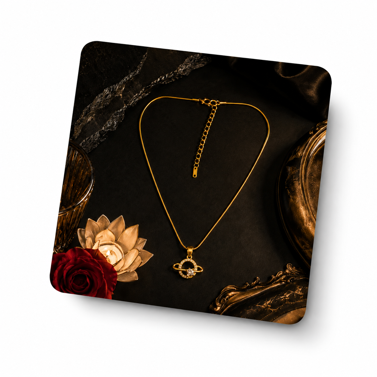 Palermo Jewels Celestial Orbit Pendant Necklace for Women