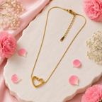 Palermo Jewels Gold-Plated Anti Tarnish Heart Themed Pendant